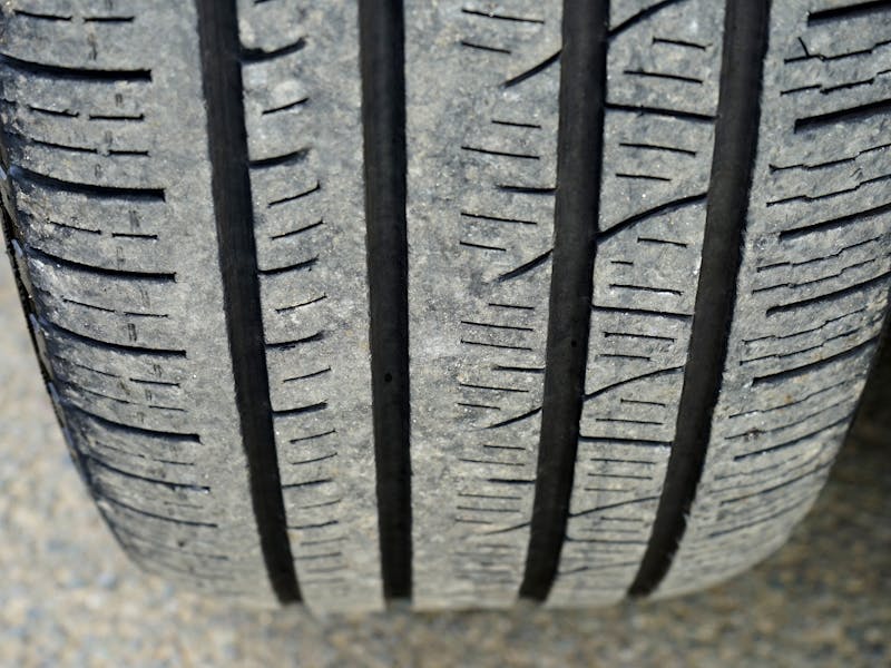 Tyre tread close-up